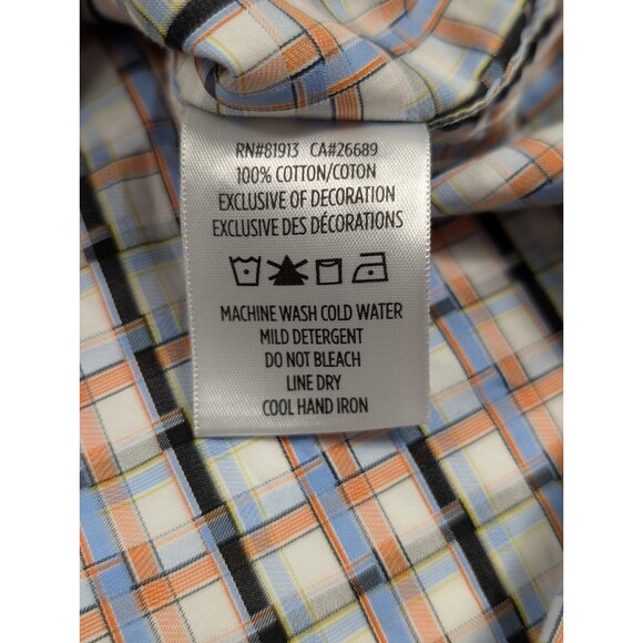 Robert Graham 3XL Plaid Shirt Men Skulls Flip Cuff Pattern Classic Fit Cotton - Picture 6 of 11